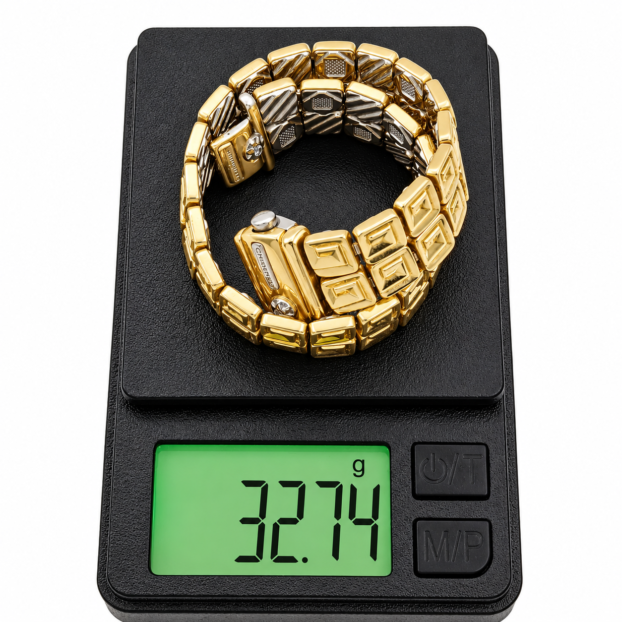 Bracciale - 18 carati Oro giallo, Oro bianco - 0.06ct. tw. Diamante (Naturale) - Made in Italy - HandMade