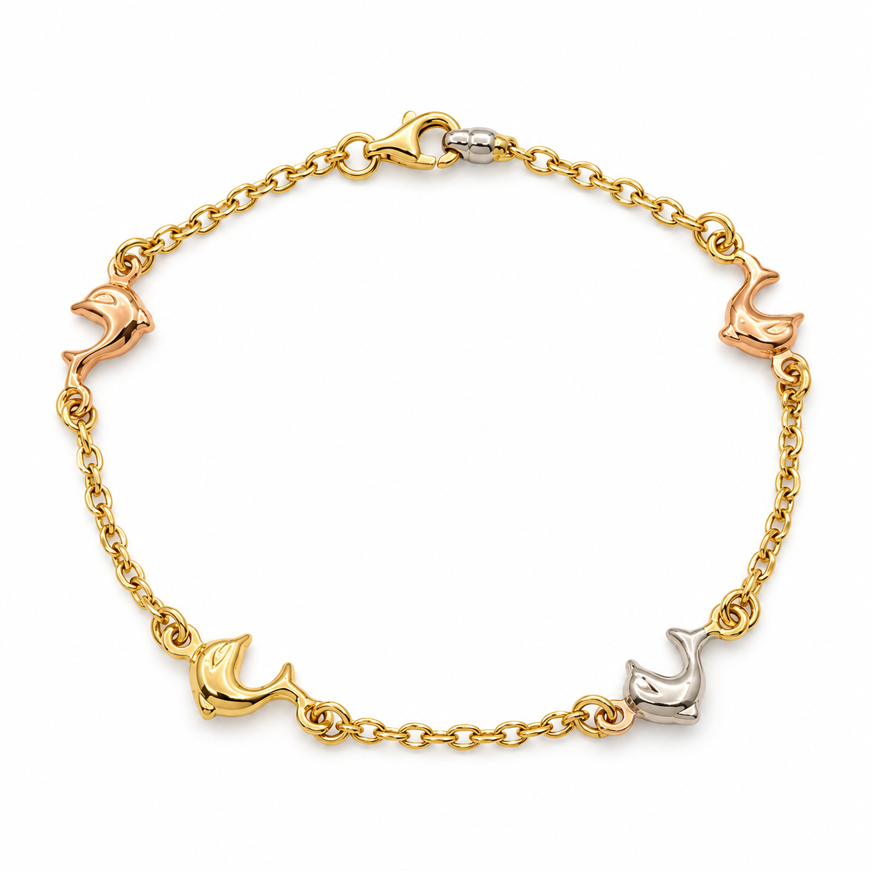 Bracciale - 18 carati Oro giallo, Oro bianco, Oro rosa - Made in Italy - HandMade