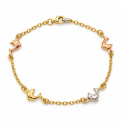 Bracciale - 18 carati Oro giallo, Oro bianco, Oro rosa - Made in Italy - HandMade