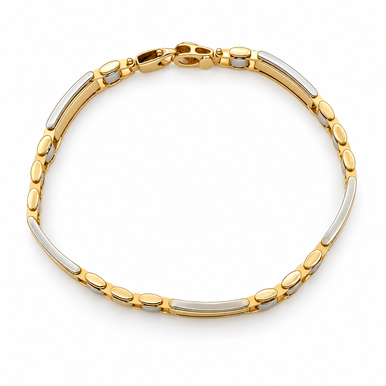 Bracciale - 18 carati Oro giallo, Oro bianco - Made in Italy - HandMade