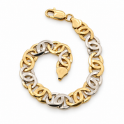 Bracciale - 18 carati Oro giallo, Oro bianco - Made in Italy - HandMade