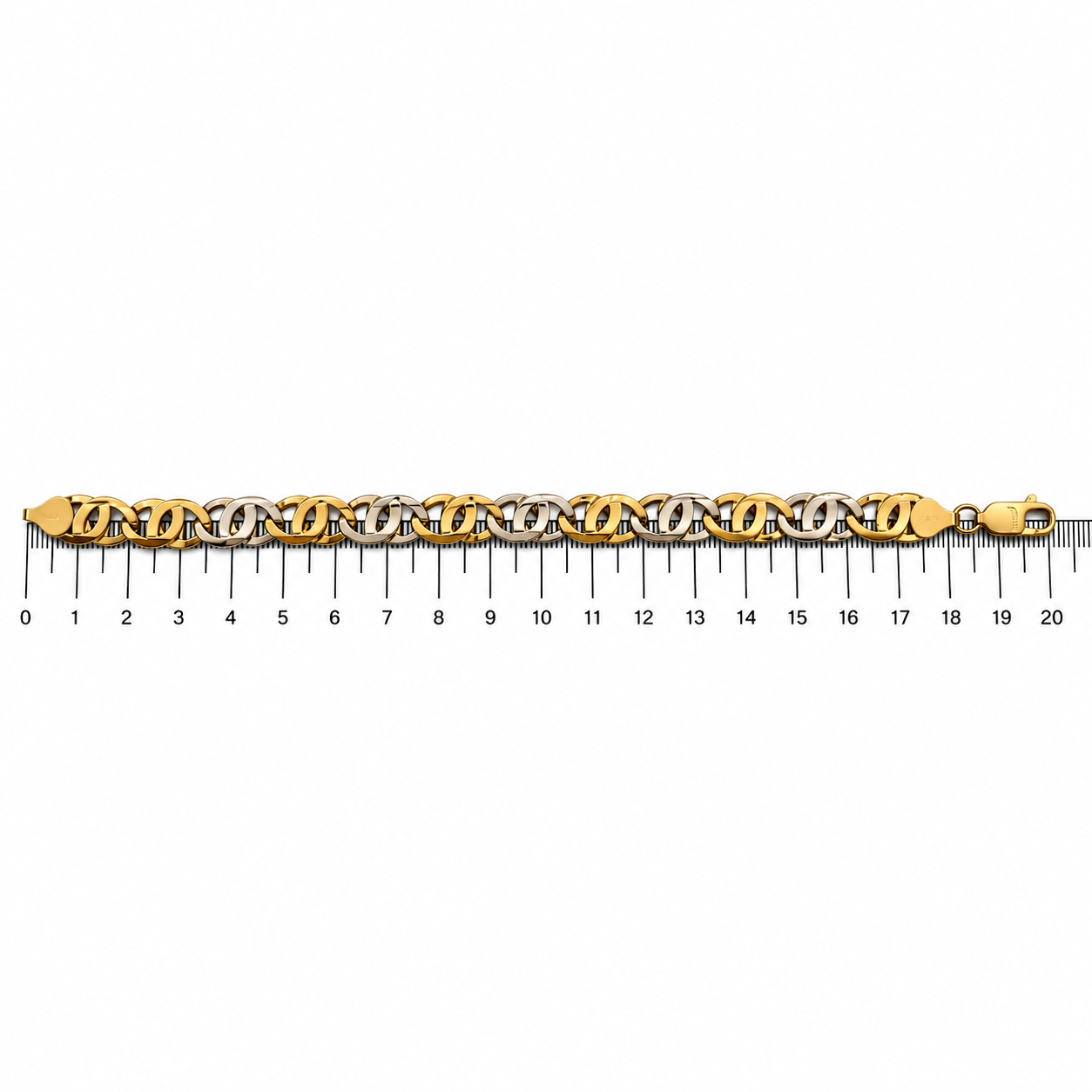 Bracciale - 18 carati Oro giallo, Oro bianco - Made in Italy - HandMade