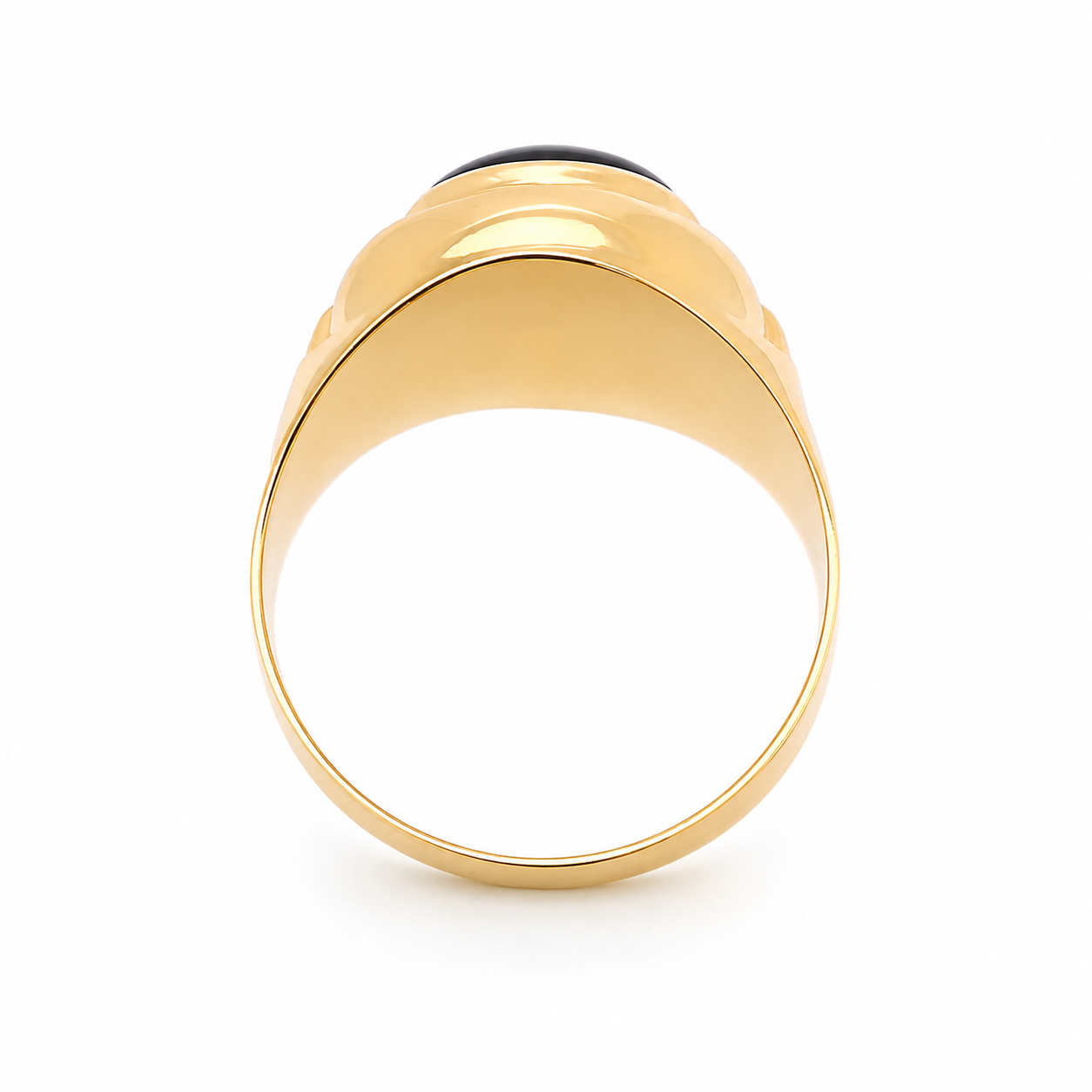 Anello - 18 carati Oro giallo - 1.00ct. tw. Onice - Made in Italy - HandMade