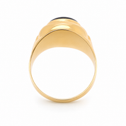 Anello - 18 carati Oro giallo - 1.00ct. tw. Onice - Made in Italy - HandMade