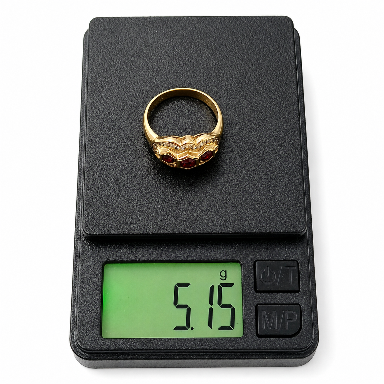 Anello - 18 carati Oro giallo - 1.30ct. tw. Rubino - Diamante - Made in Italy - HandMade