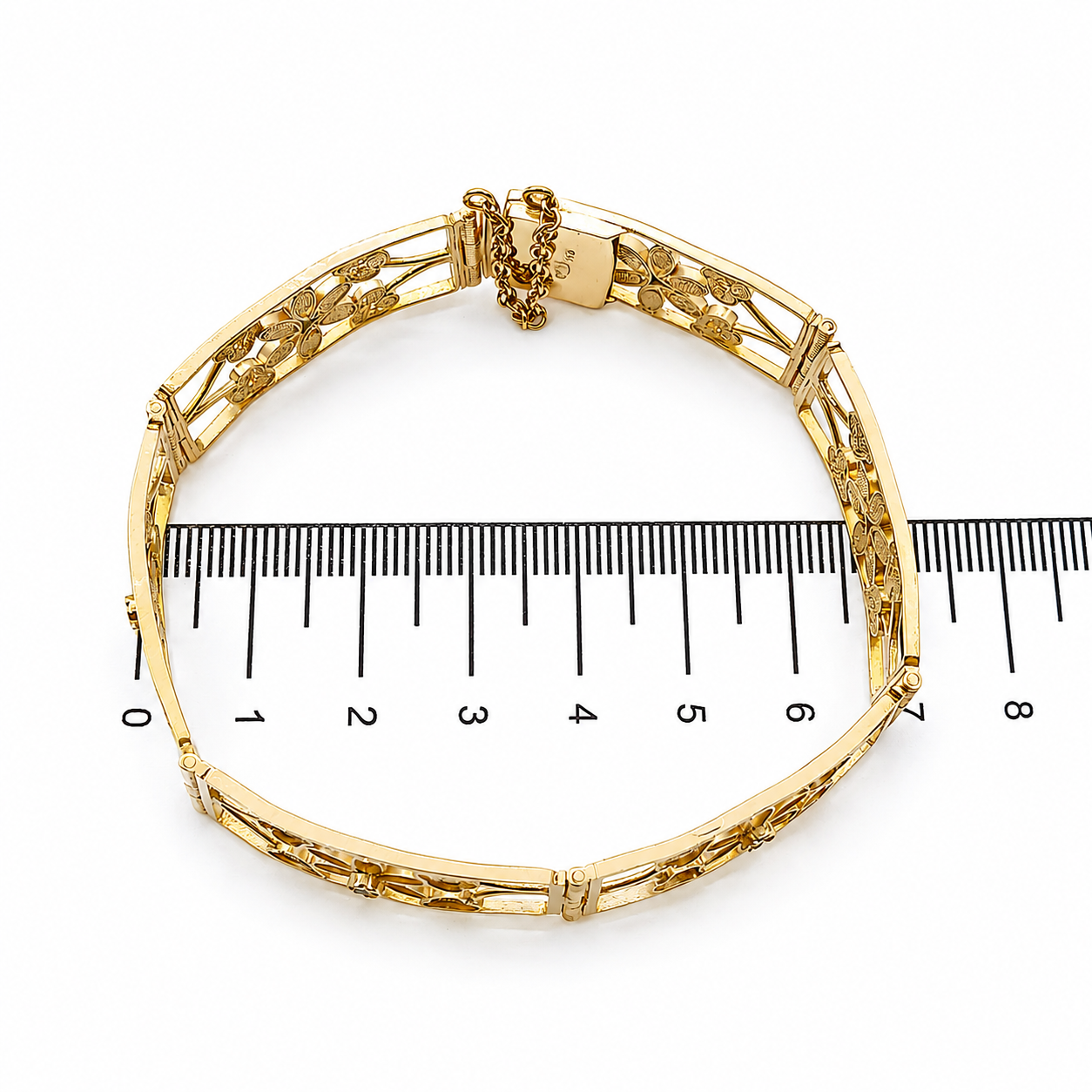 Bracciale - 18 carati Oro giallo - 0.16ct. tw. Smeraldo - Made in Italy - HandMade