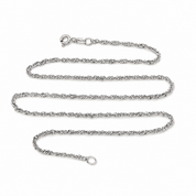 Catenina - 18 carati Oro bianco - Made in Italy - Handmade