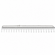 Catenina - 18 carati Oro bianco - Made in Italy - Handmade