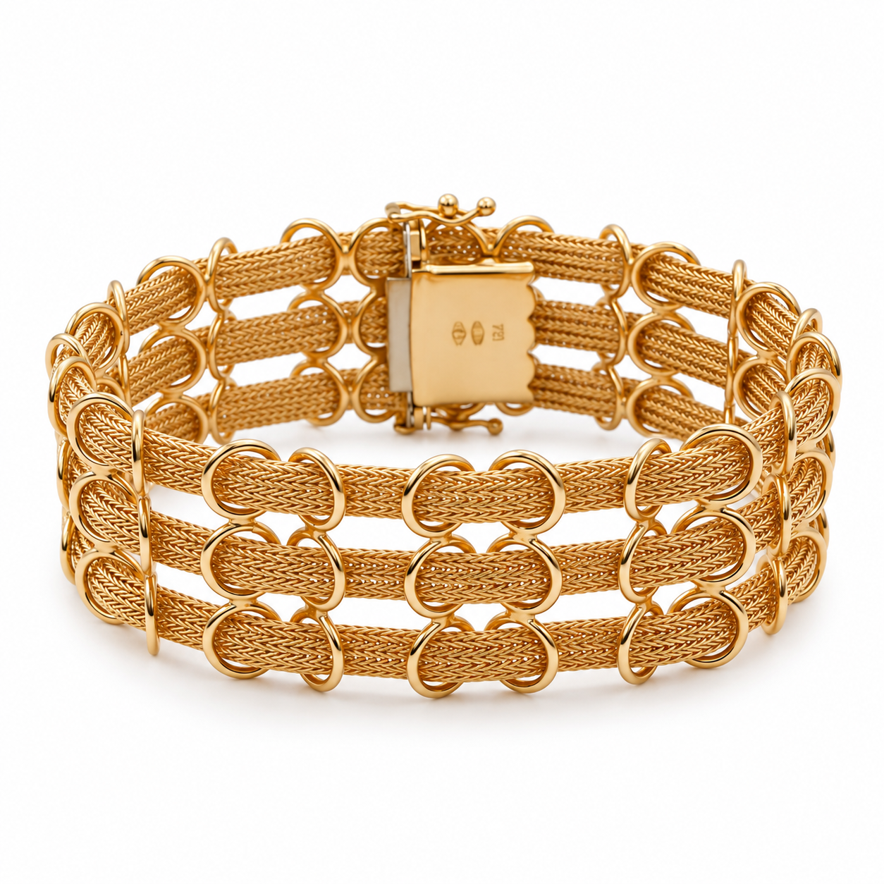 Bracciale - 18 carati Oro giallo - Handmade - Made in Italy