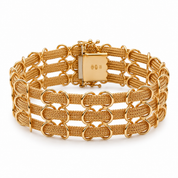 Bracciale - 18 carati Oro giallo - Handmade - Made in Italy