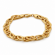 Bracciale - 18 carati Oro giallo- Handmade - Made in Italy