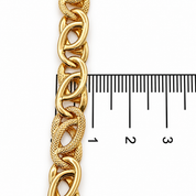 Bracciale - 18 carati Oro giallo- Handmade - Made in Italy
