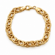 Bracciale - 18 carati Oro giallo- Handmade - Made in Italy