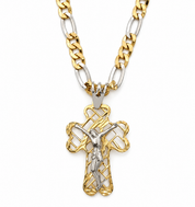 Collana con ciondolo - 18 carati Oro giallo, Oro bianco - Made in Italy - HandMade