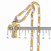 Collana con ciondolo - 18 carati Oro giallo, Oro bianco - Made in Italy - HandMade