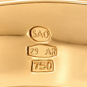 Anello - 18 carati Oro giallo - 0.03ct. tw. Rubino - Made in Italy - Handmade