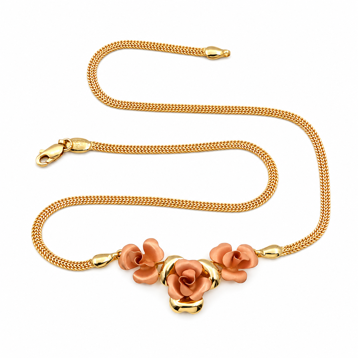 Collana - 18 carati Oro giallo, Oro rosa - Made in Italy - Handmade