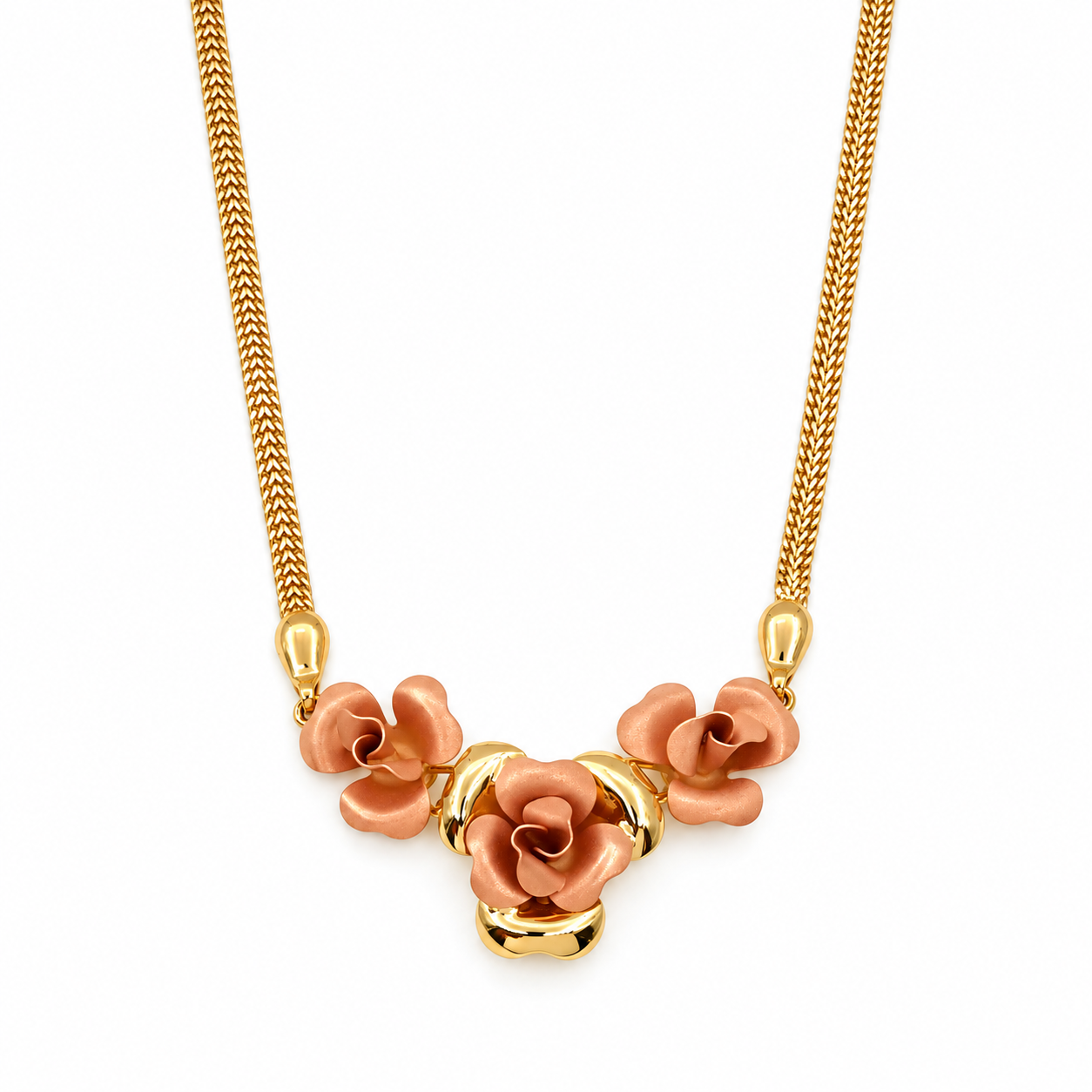 Collana - 18 carati Oro giallo, Oro rosa - Made in Italy - Handmade