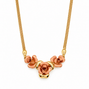 Collana - 18 carati Oro giallo, Oro rosa - Made in Italy - Handmade