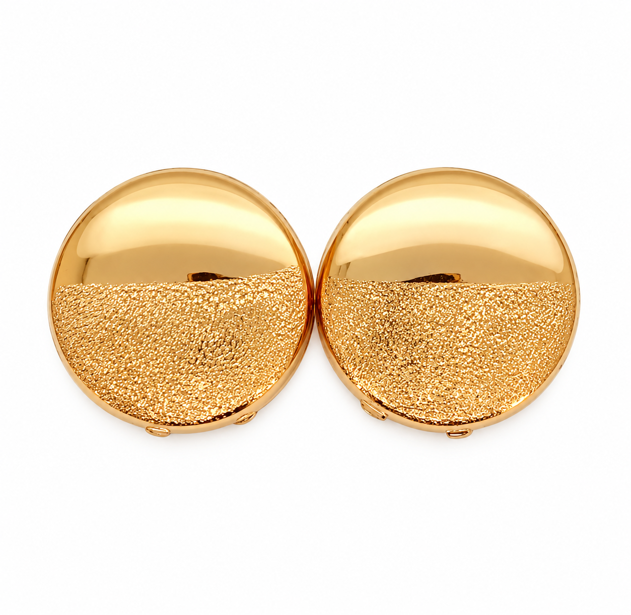18 carati Oro giallo, Copri Bottoni - MAde in Italy - Handmade