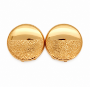 18 carati Oro giallo, Copri Bottoni - MAde in Italy - Handmade