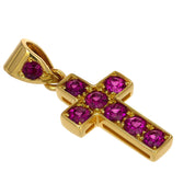 Ciondolo - 18 carati Oro giallo - 0.56ct. tw. Rubino