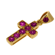 Ciondolo - 18 carati Oro giallo - 0.56ct. tw. Rubino