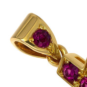 Ciondolo - 18 carati Oro giallo - 0.56ct. tw. Rubino