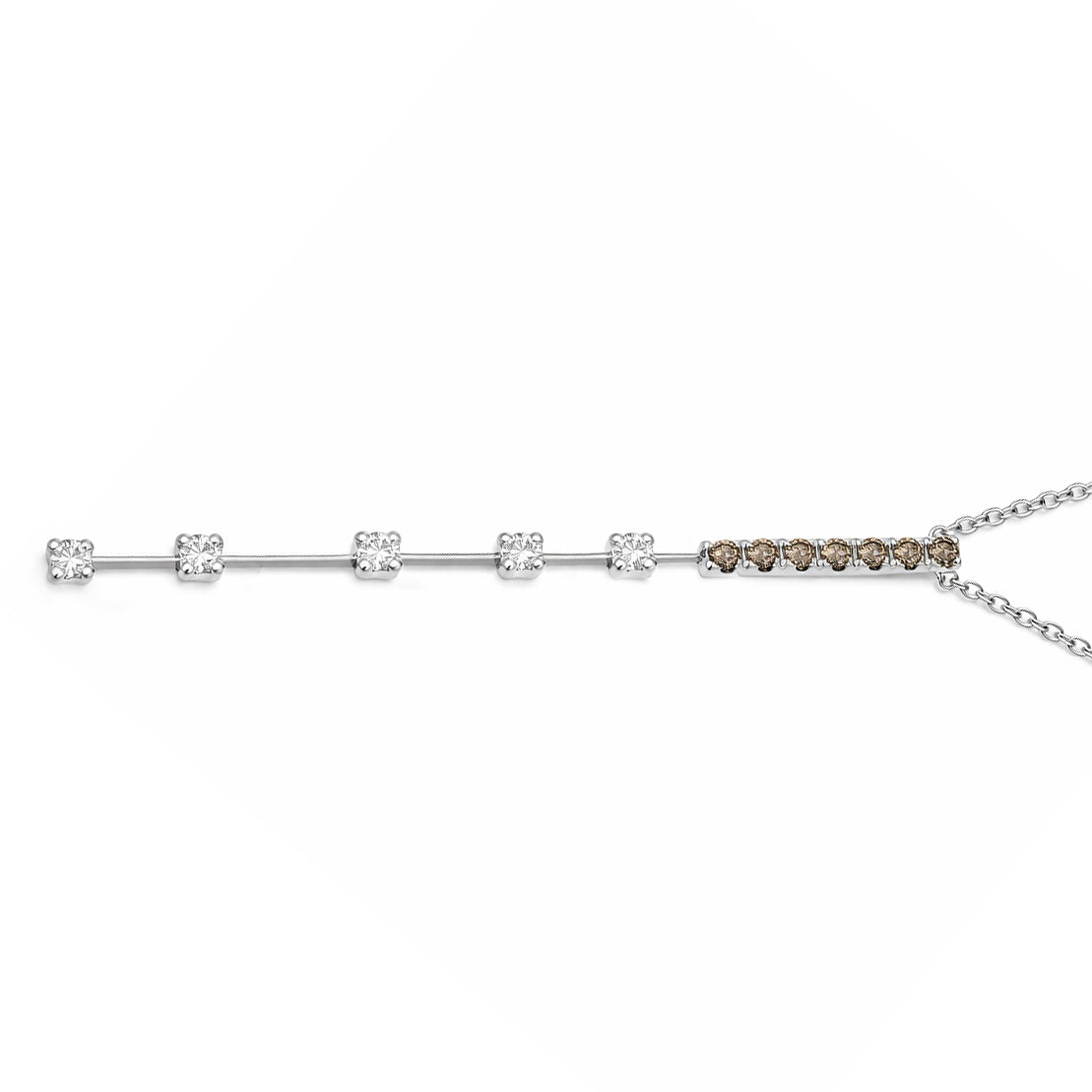Collana - 18 carati Oro bianco - 0.315ct. tw. Diamante (Naturale) - Diamante