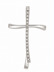 Ciondolo - 18 carati Oro bianco - 0.25ct. tw. Diamante (Naturale) - Made in Italy - HandMade