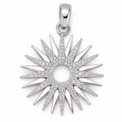 Ciondolo - 18 carati Oro bianco - Made in Italy - HandMade