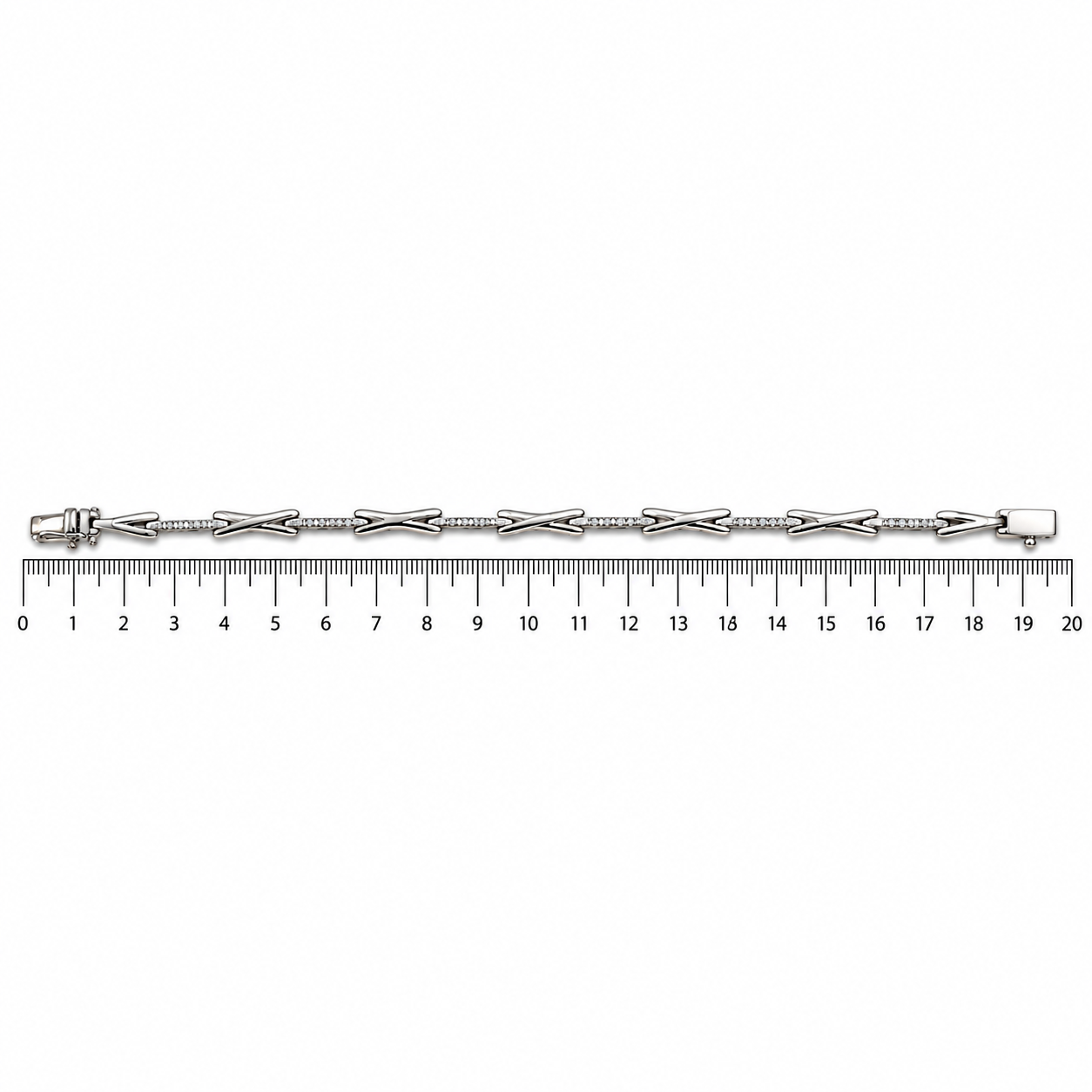 Bracciale - 18 carati Oro bianco - 0.30ct. tw. Diamante (Naturale) - Made in Italy - HandMade