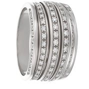 Anello - 18 carati Oro bianco - 0.52ct. tw. Diamante (Naturale)