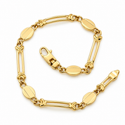 Bracciale - 18 carati Oro giallo - Made in Italy-Handmade