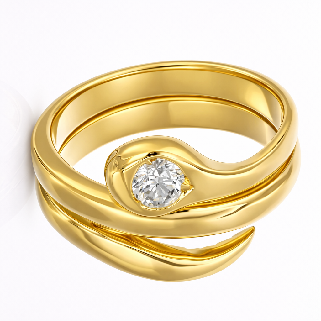 Anello - 18 carati Oro giallo - 0.25ct. tw. Diamante (Naturale)