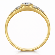 Anello - 18 carati Oro giallo - 0.44ct. tw. Diamante (Naturale)