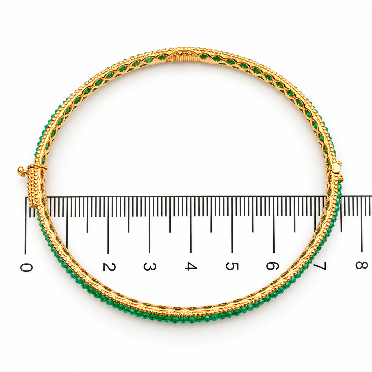 Bracciale - 18 carati Oro giallo - 8.00ct. tw. Smeraldo - Made in Italy - Handmade