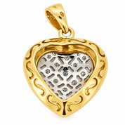 Ciondolo - 18 carati Oro giallo, Oro bianco - 0.15ct. tw. Diamante (Naturale) - Made in Italy - HandMade