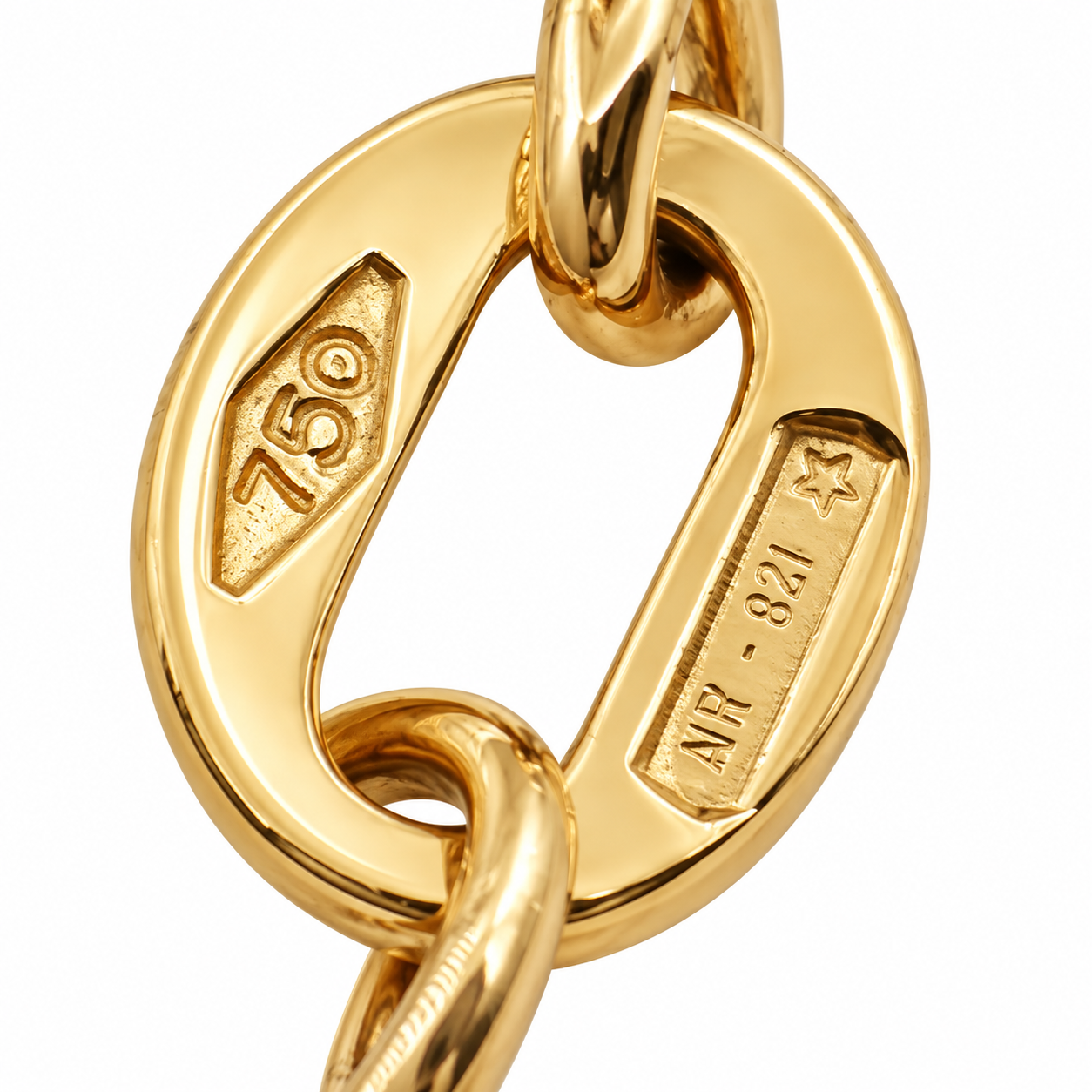Collana - 18 carati Oro giallo Perla - Made in Italy - HandMade