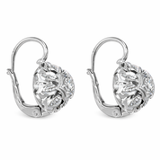 Orecchini - 18 carati Oro bianco - 0.16ct. tw. Diamante (Naturale)