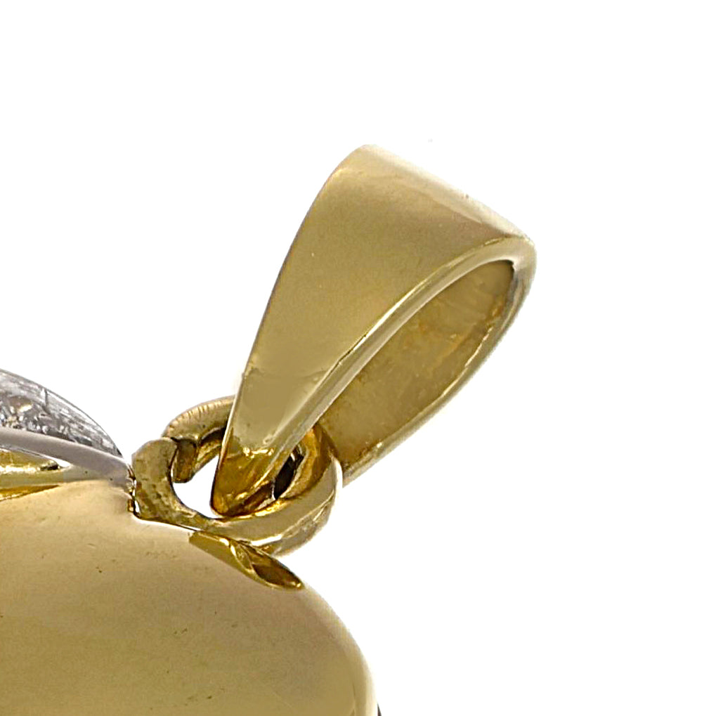 Ciondolo - 18 carati Oro bianco, Oro giallo - 0.05ct. tw. Diamante (Naturale)