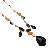 Collana con ciondolo - 18 carati Oro giallo - Corallo