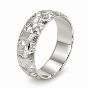 Anello - 18 carati Oro bianco - Made in Italy - Handmade