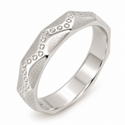 Anello - 18 carati Oro bianco - Made in Italy - Handmade