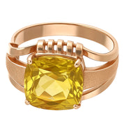 Anello - 18 carati Oro rosa - 3.00ct. tw. Topazio