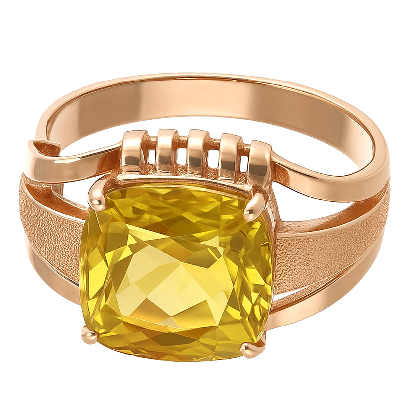 Anello - 18 carati Oro rosa - 3.00ct. tw. Topazio
