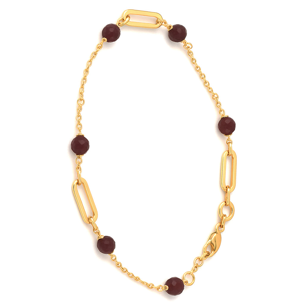 18 carati  , Oro giallo - Bracciale con pietre colorate