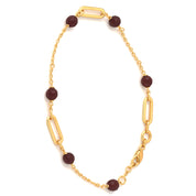 18 carati  , Oro giallo - Bracciale con pietre colorate