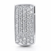 Orecchini - 18 carati Oro bianco - 1.29ct. tw. Diamante (Naturale)