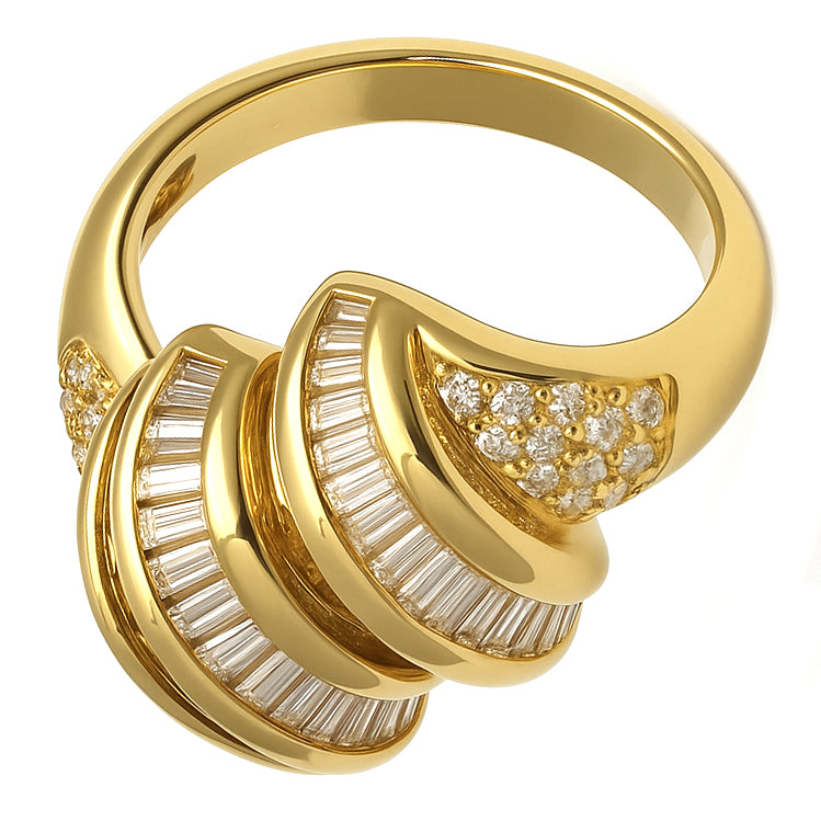 Anello - 18 carati Oro giallo - 2.62ct. tw. Diamante (Naturale) - Diamante